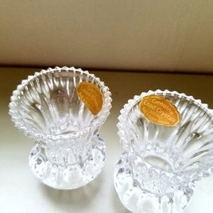 Vintage made in West Germany crystal candle holder